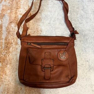 Harbour 2nd Brown Leather Crossbody Bag